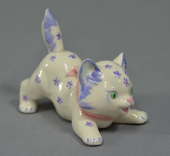 アイルランド製 陶器の猫 フィギュリン 小ねこ | D-plus-stock