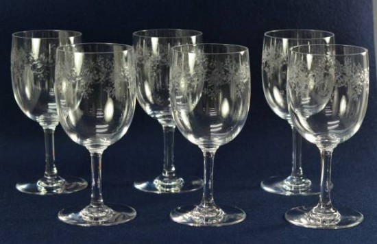 Baccarat オールドバカラ ワイングラス ６客 大 | D-plus-stock